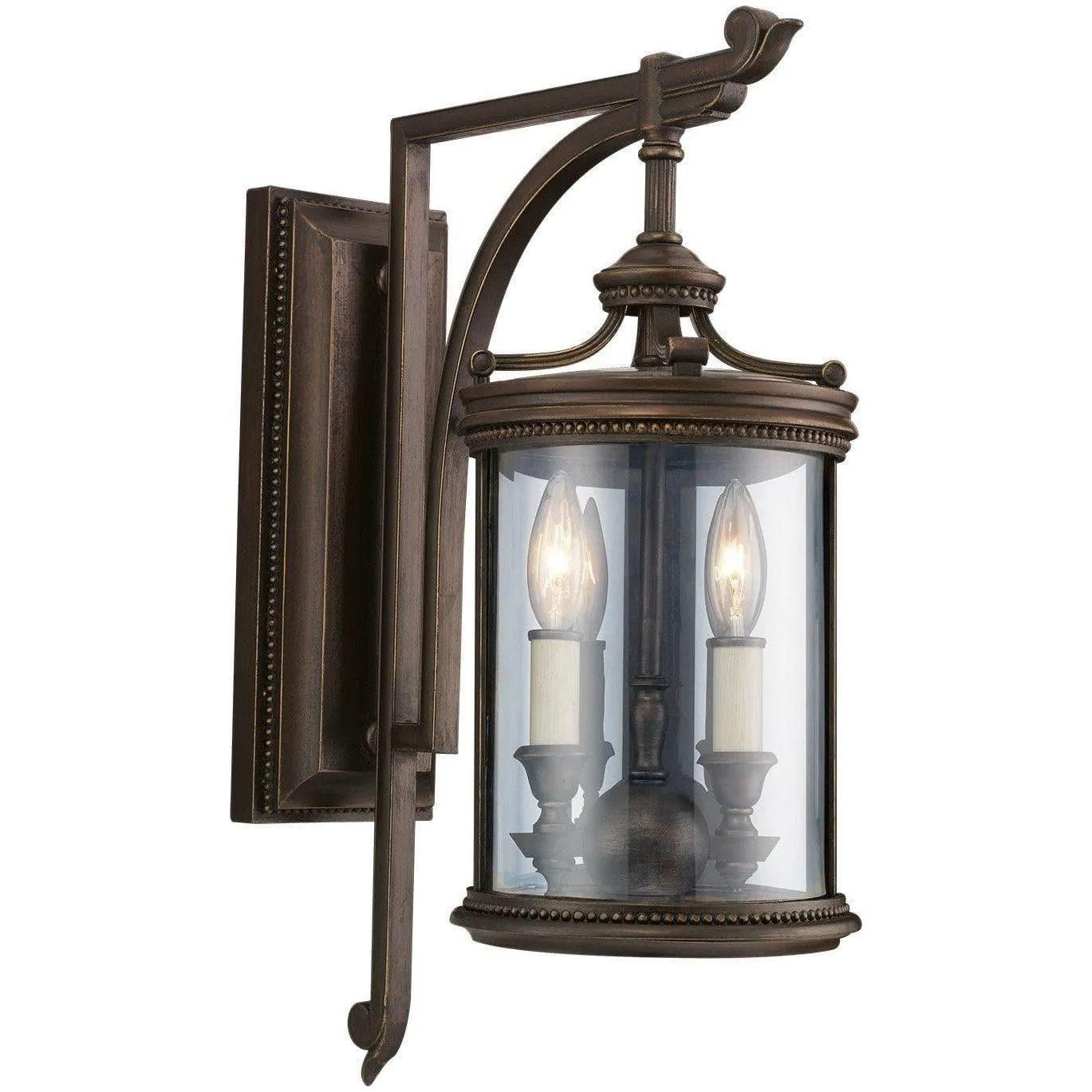 Fine Art Handcrafted Lighting - Louvre 22-Inch Two Light Outdoor Wall Mount - 542281ST - Canada Light Shop