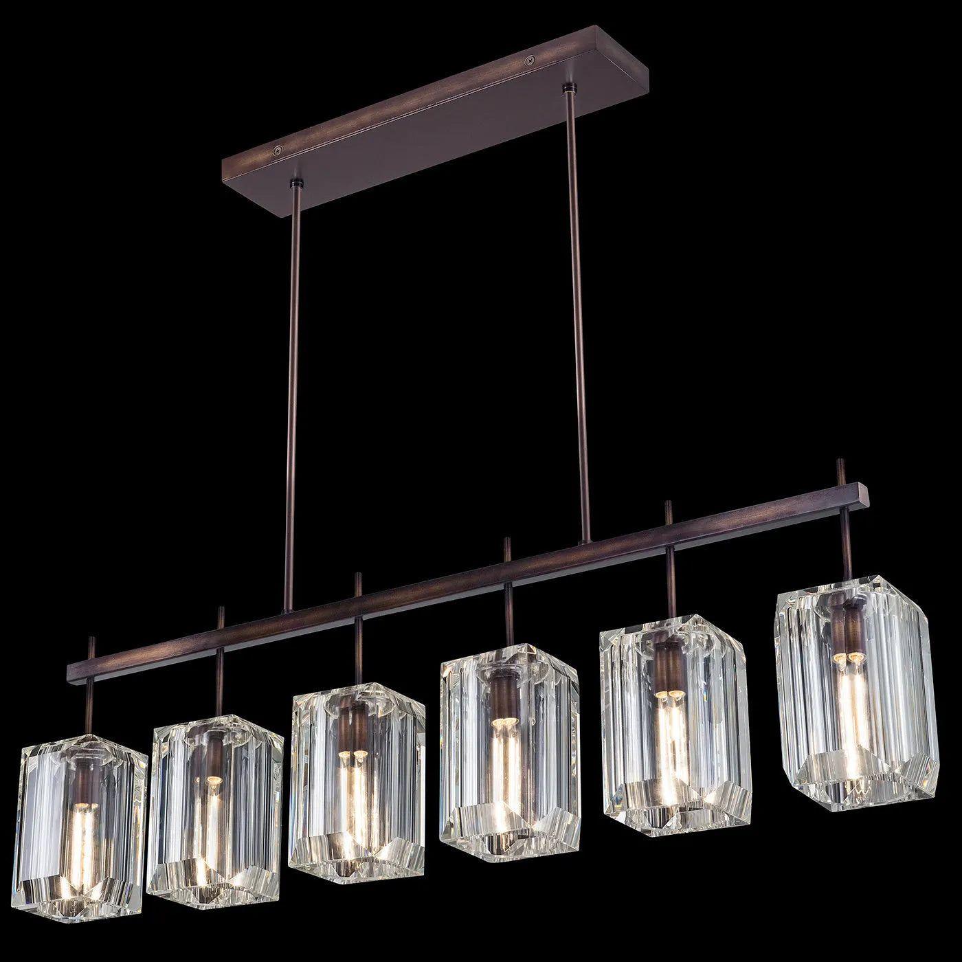 Fine Art Handcrafted Lighting - Monceau 46-Inch Six Light Chandelier - 875240-1ST - Canada Light Shop