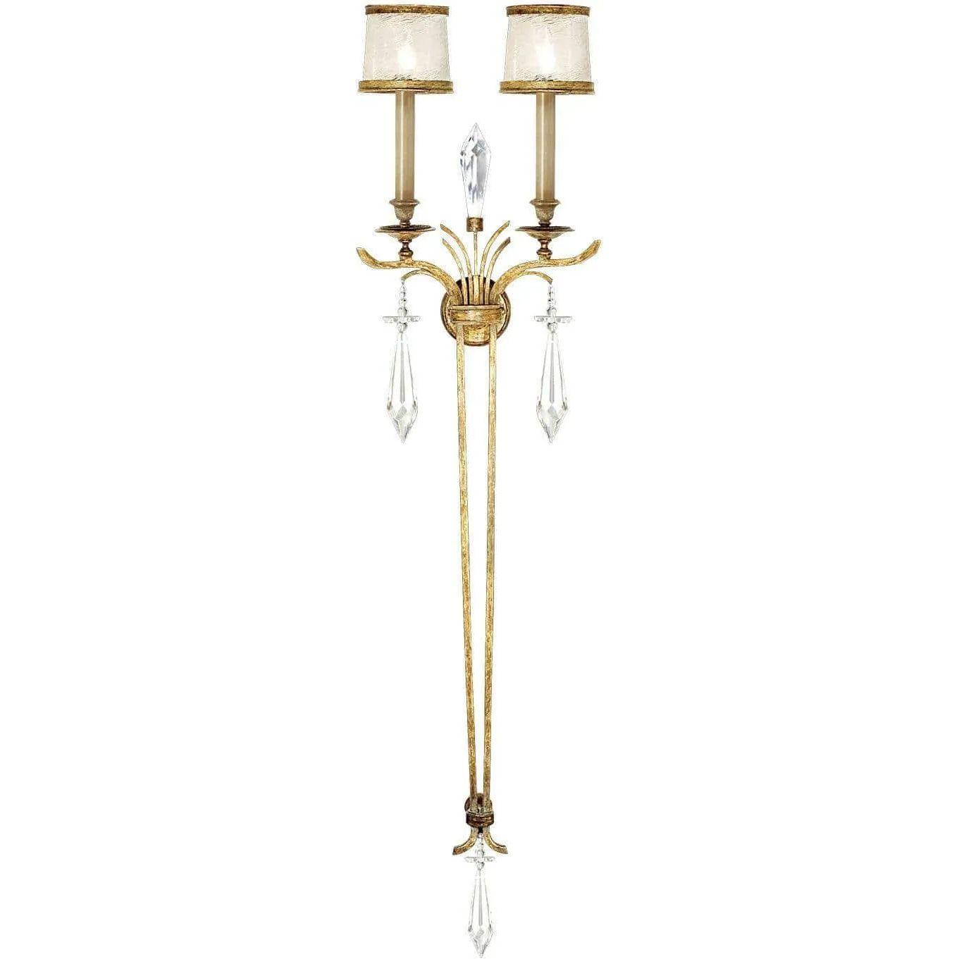Fine Art Handcrafted Lighting - Monte Carlo 65-Inch Two Light Wall Sconce - 570450ST - Canada Light Shop