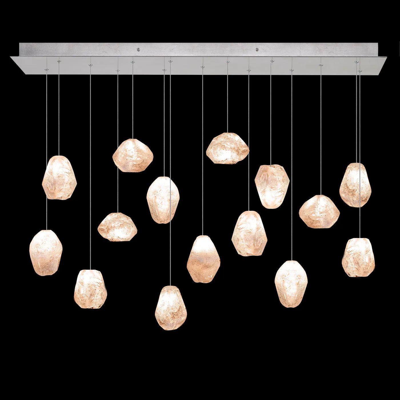 Fine Art Handcrafted Lighting - Natural Inspirations 48-Inch 15 Light Pendant - 853740-102LD - Canada Light Shop