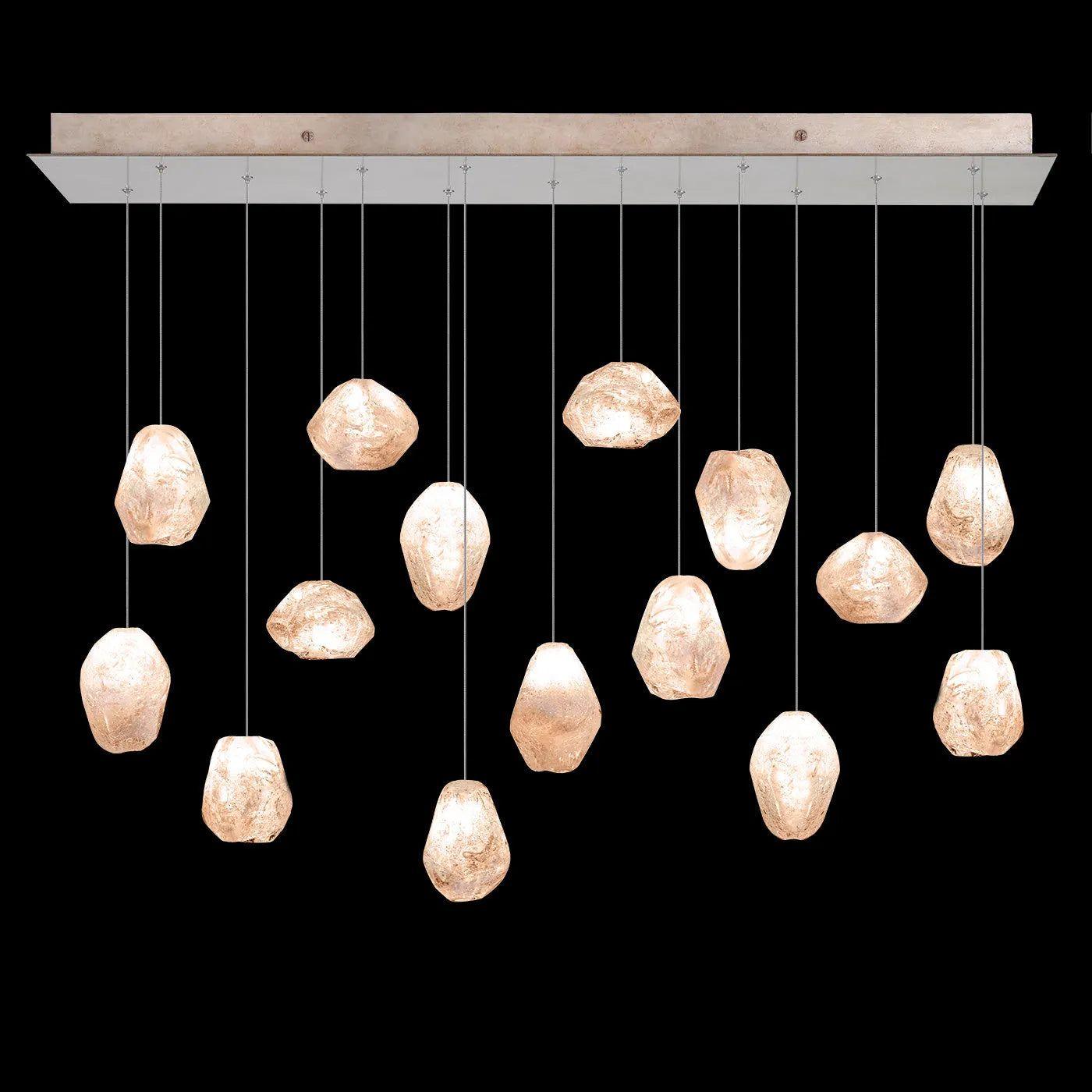 Fine Art Handcrafted Lighting - Natural Inspirations 48-Inch 15 Light Pendant - 853740-102LD - Canada Light Shop