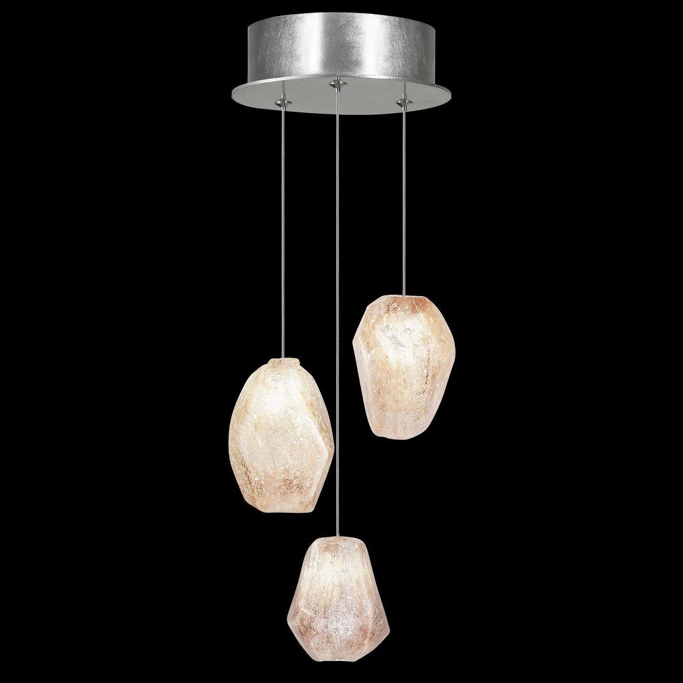 Fine Art Handcrafted Lighting - Natural Inspirations 9-Inch Three Light Pendant - 852340-102LD - Canada Light Shop