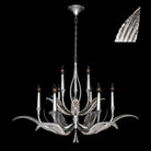 Fine Art Handcrafted Lighting - Plume 45-Inch Nine Light Chandelier - 893640-11ST - Canada Light Shop