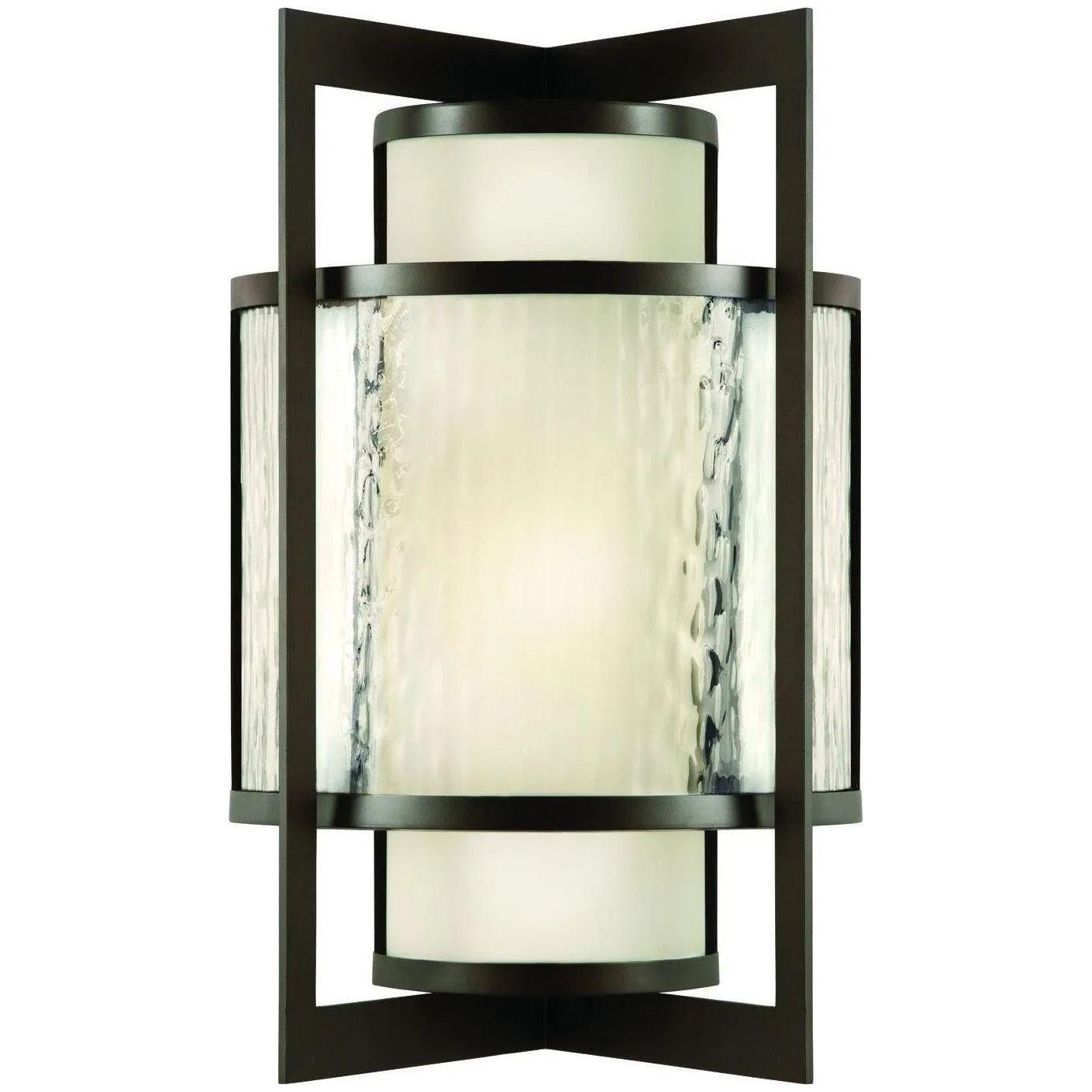 Fine Art Handcrafted Lighting - Singapore Moderne Outdoor 19-Inch Two Light Outdoor Wall Sconce - 818181ST - Canada Light Shop