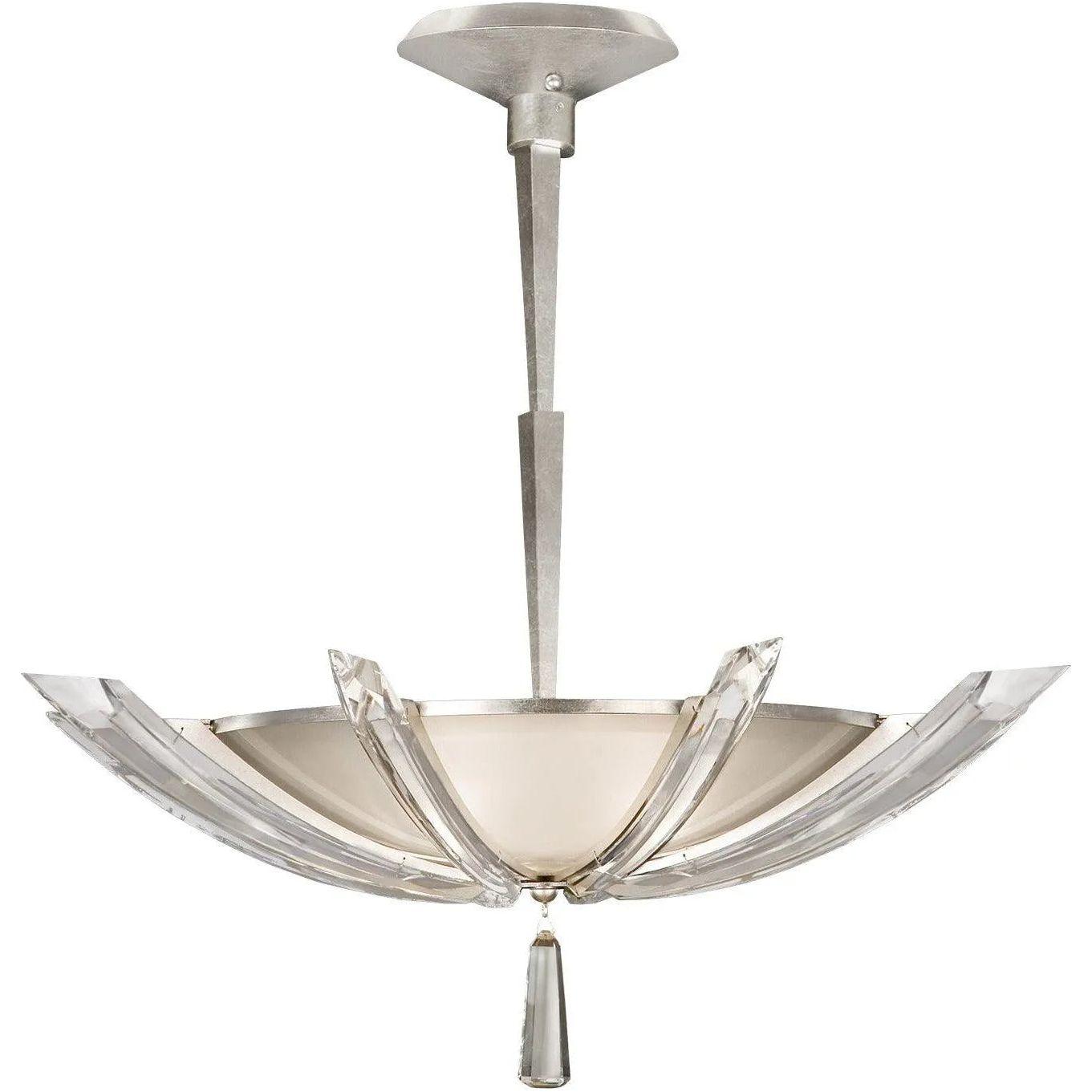Fine Art Handcrafted Lighting - Vol de Cristal 28-Inch Three Light Pendant - 799040ST - Canada Light Shop