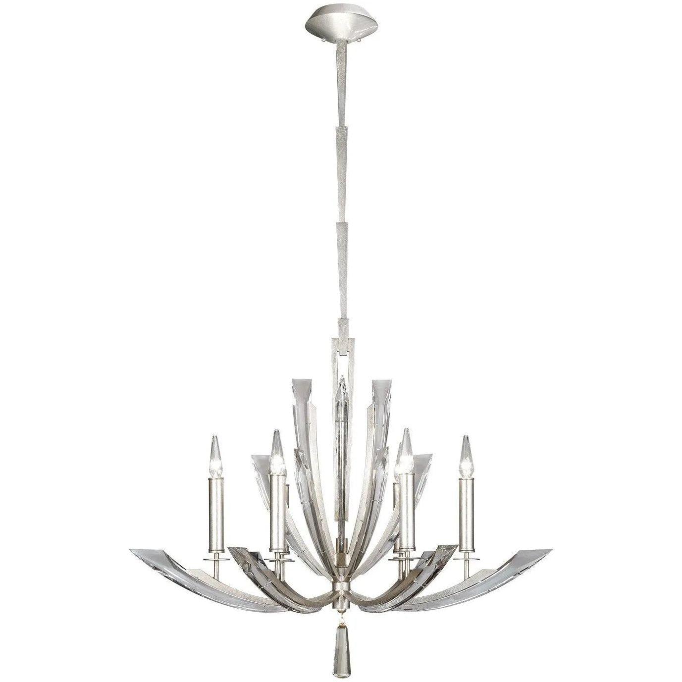 Fine Art Handcrafted Lighting - Vol de Cristal 36-Inch Six Light Chandelier - 798040ST - Canada Light Shop