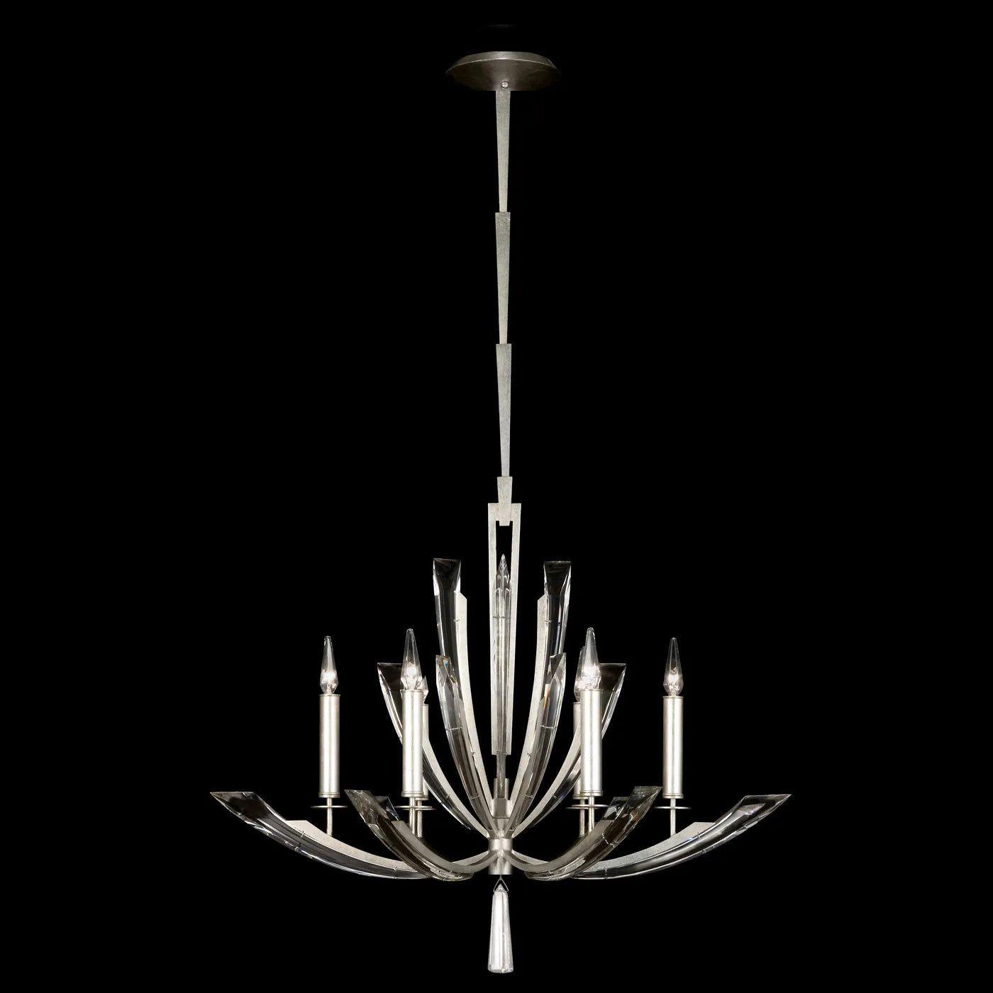 Fine Art Handcrafted Lighting - Vol de Cristal 36-Inch Six Light Chandelier - 798040ST - Canada Light Shop