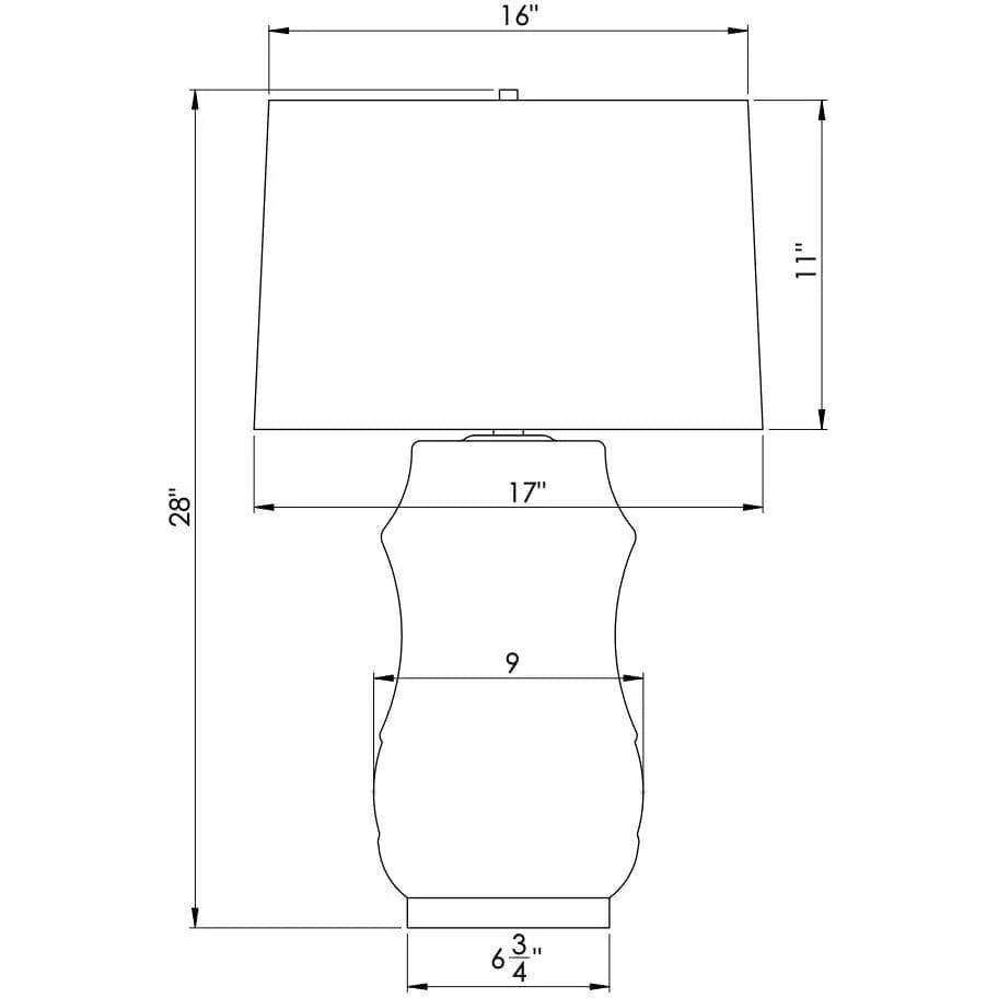 Flow Decor - Adderley Table Lamp - 4073 - Canada Light Shop