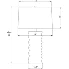Flow Decor - Antonio Table Lamp - 4395 - Canada Light Shop