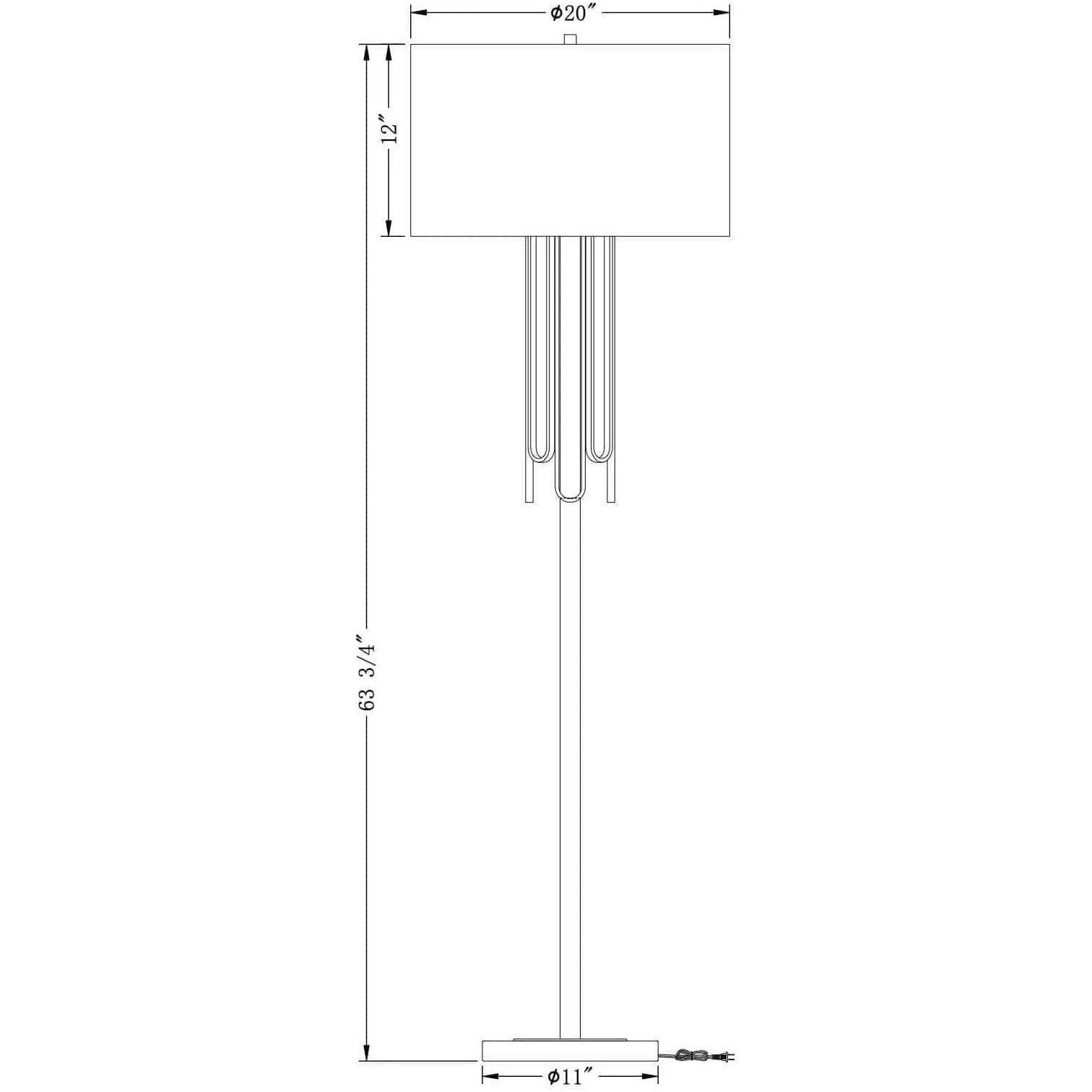 Flow Decor - Deanna Floor Lamp - 4486 - Canada Light Shop
