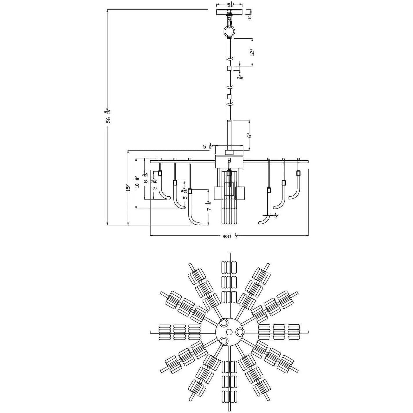 Flow Decor - Ferris Chandelier - 6051 - Canada Light Shop