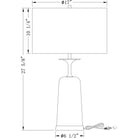 Flow Decor - Judith Table Lamp - 4590-OWC - Canada Light Shop