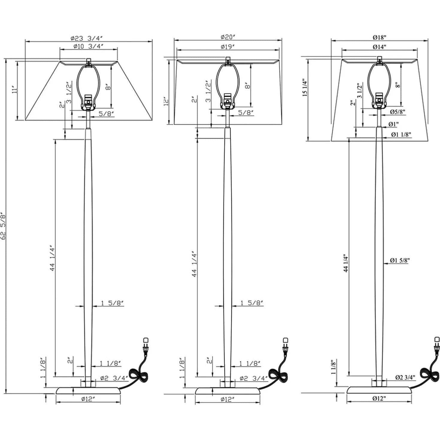 Flow Decor - Portland Floor Lamp - 4616-OWL - Canada Light Shop