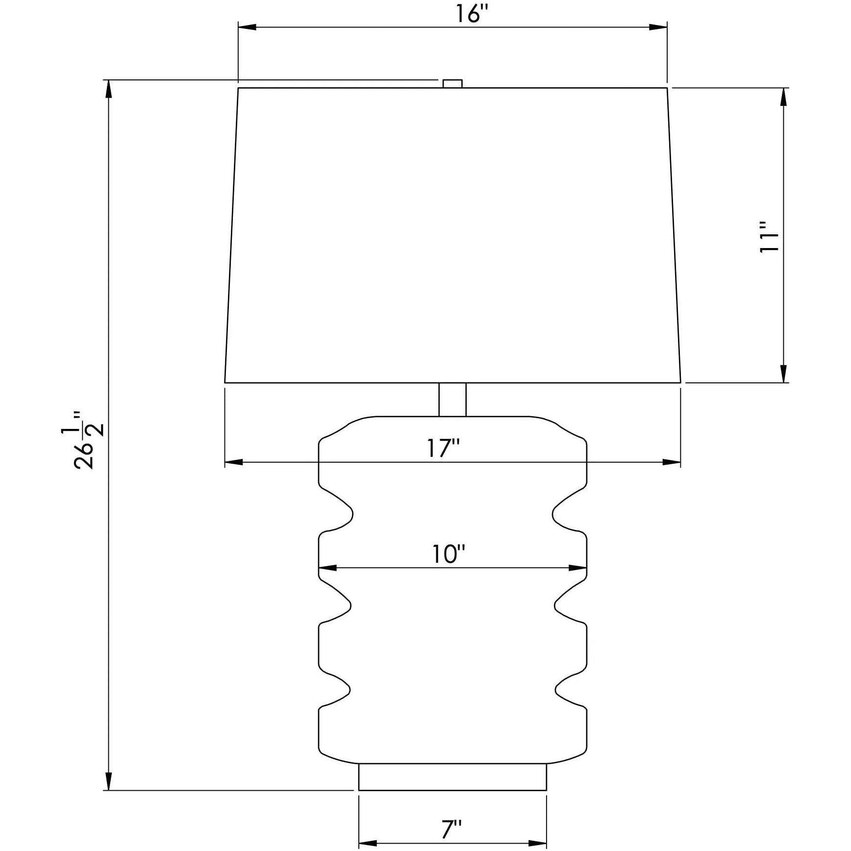 Flow Decor - Samantha Table Lamp - 4370 - Canada Light Shop