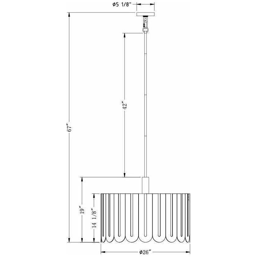 Flow Decor - Serena Chandelier - 6056 - Canada Light Shop