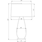 Flow Decor - Simone Table Lamp - 4075 - Canada Light Shop