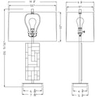 Flow Decor - Sybil Table Lamp - 4444 - Canada Light Shop