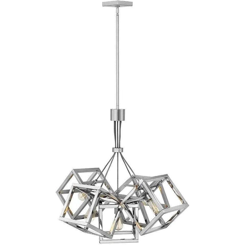 Fredrick Ramond - Ensemble 30-Inch Five Light Chandelier - FR42444PNI - Canada Light Shop