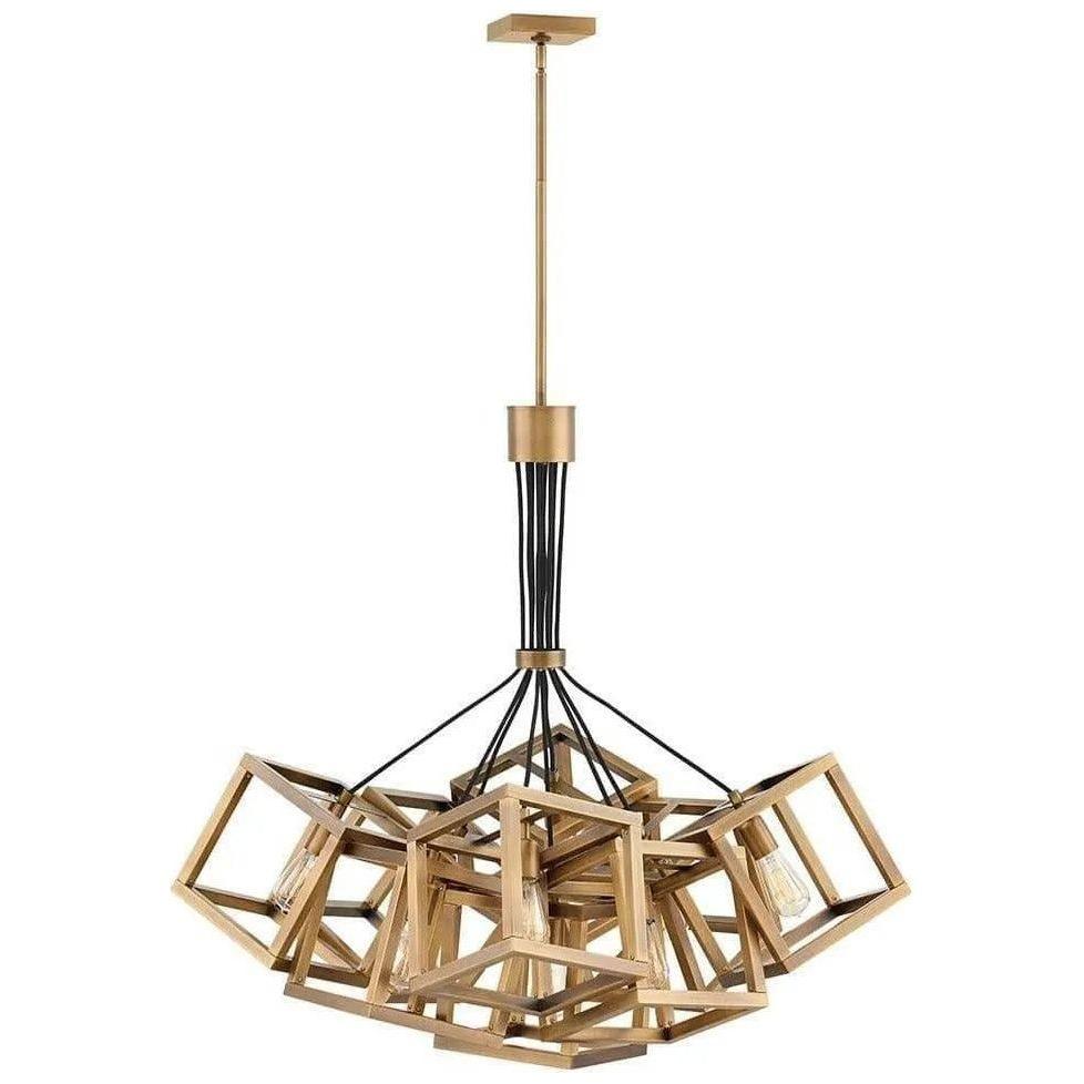 Fredrick Ramond - Ensemble 36-Inch Nine Light Chandelier - FR42445BBZ - Canada Light Shop