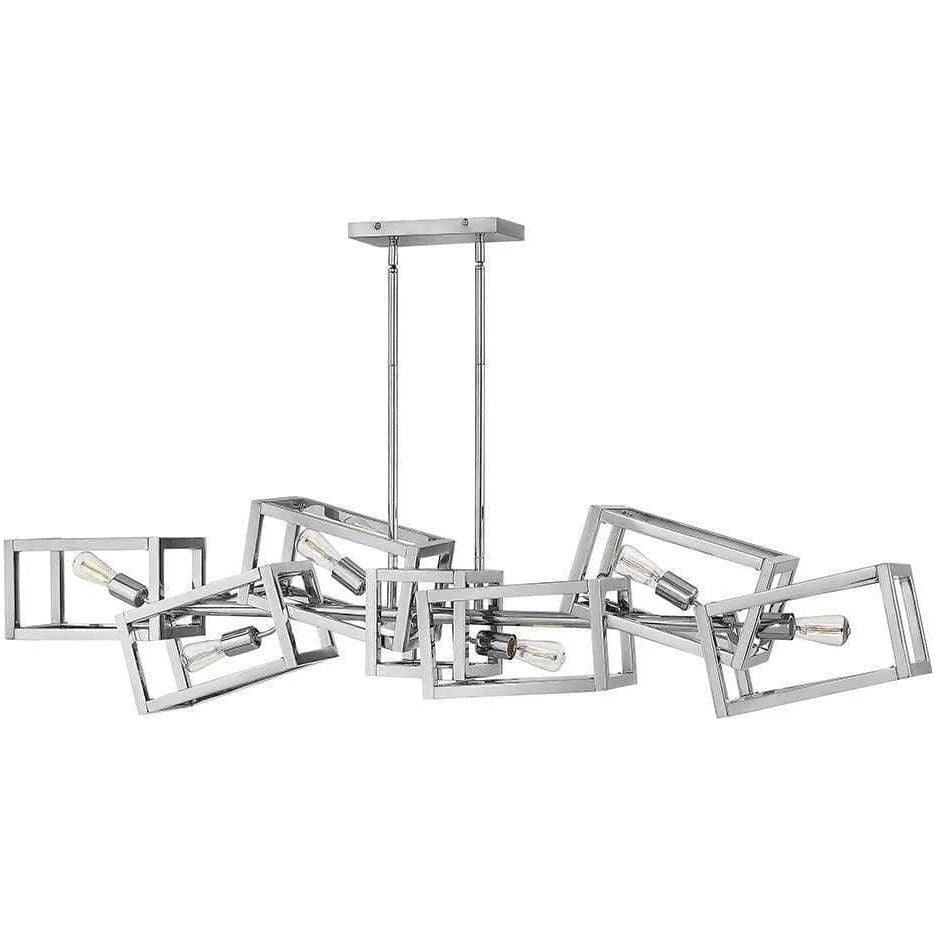 Fredrick Ramond - Ensemble 62-Inch Six Light Chandelier - FR42446PNI - Canada Light Shop