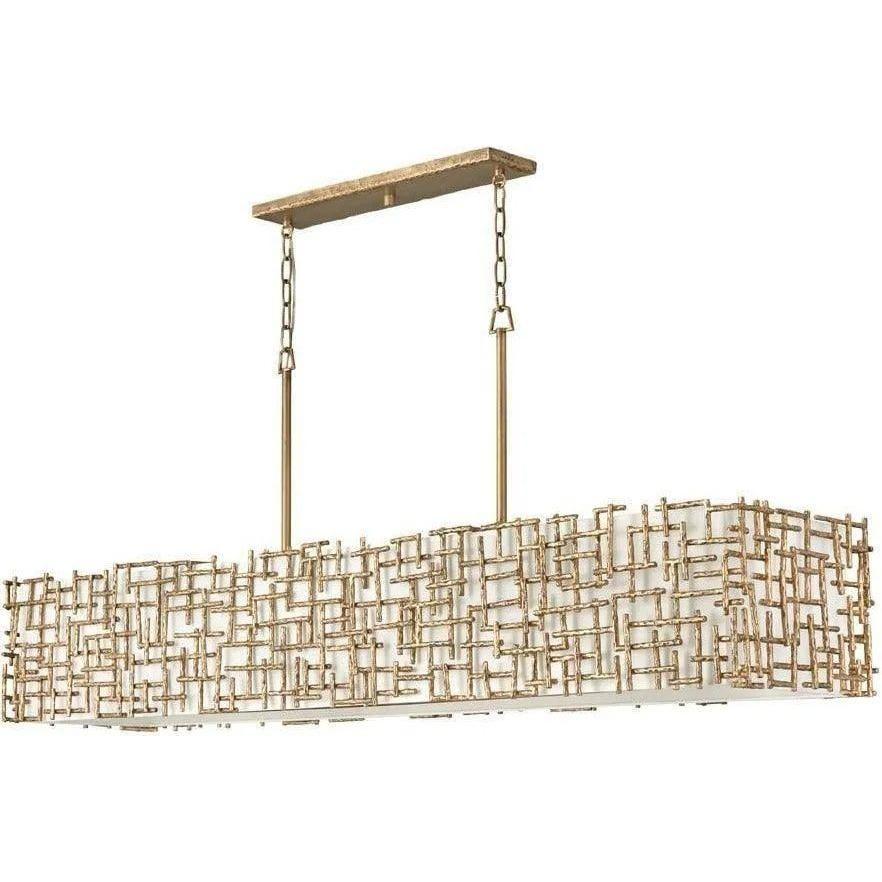 Fredrick Ramond - Farrah 60-Inch Ten Light Chandelier - FR33109BNG - Canada Light Shop