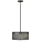 Fredrick Ramond - Fiona 15-Inch Four Light Foyer Pendant - FR38901BLK - Canada Light Shop