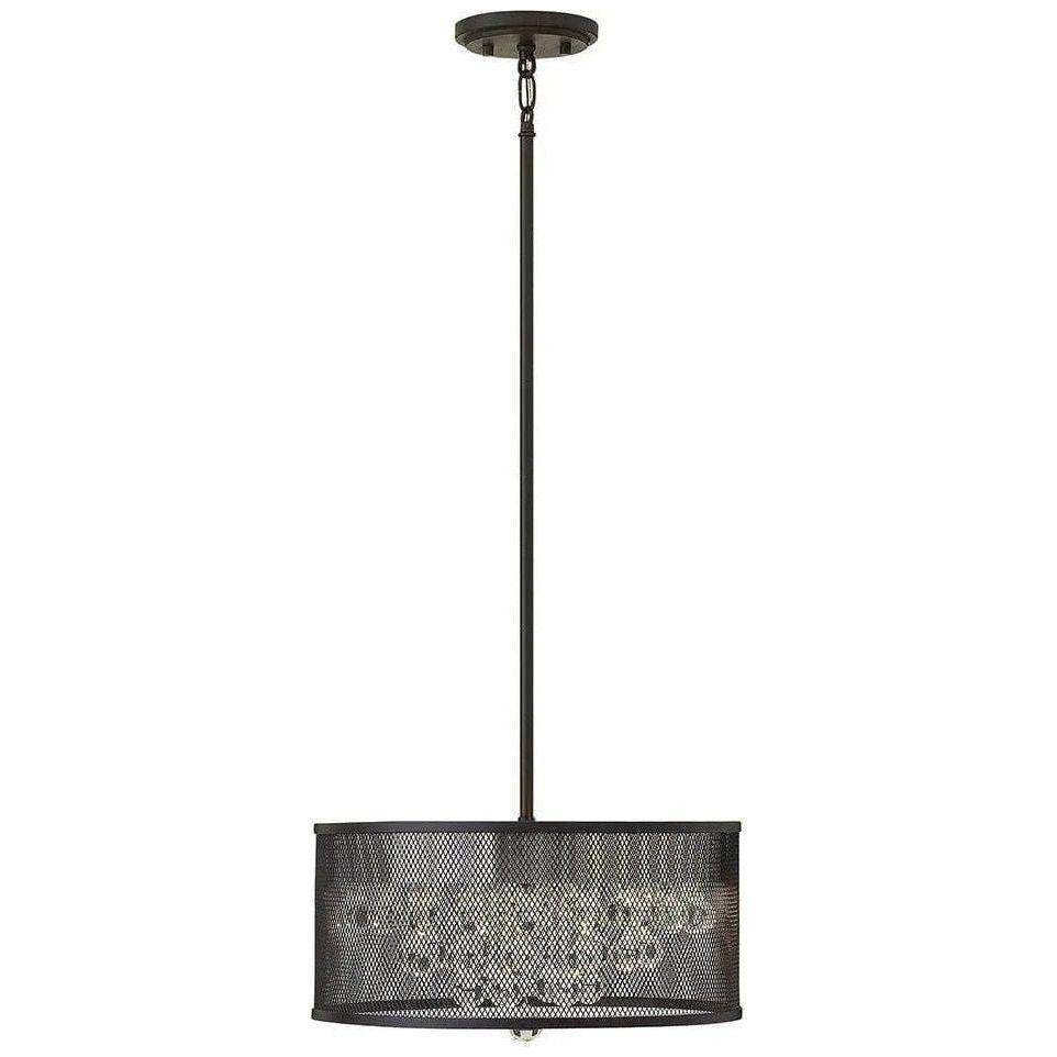 Fredrick Ramond - Fiona 15-Inch Four Light Foyer Pendant - FR38901BLK - Canada Light Shop