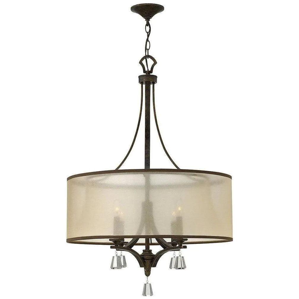 Fredrick Ramond - Mime 25-Inch Four Light Chandelier - FR45604FBZ - Canada Light Shop
