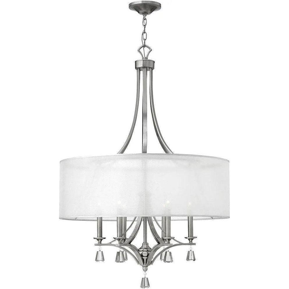 Fredrick Ramond - Mime 30-Inch Six Light Foyer Pendant - FR45608BNI - Canada Light Shop