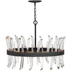 Fredrick Ramond - Revel 28-Inch Eight Light Chandelier - FR30904BLK - Canada Light Shop