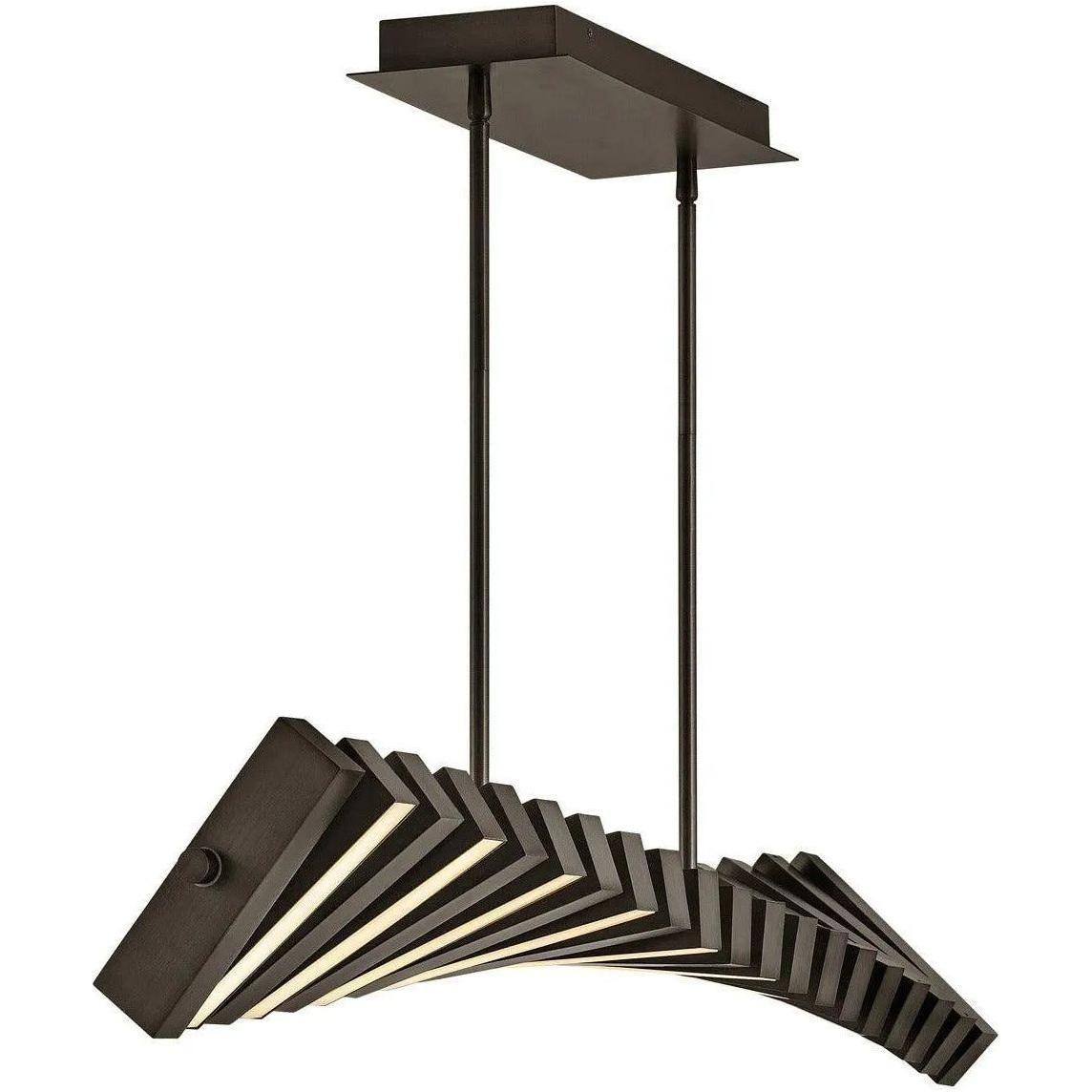 Fredrick Ramond - Stitch LED Linear Chandelier - FR42455BX - Canada Light Shop
