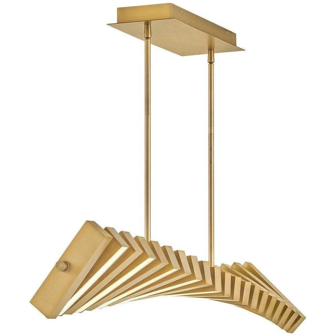 Fredrick Ramond - Stitch LED Linear Chandelier - FR42455LCB - Canada Light Shop