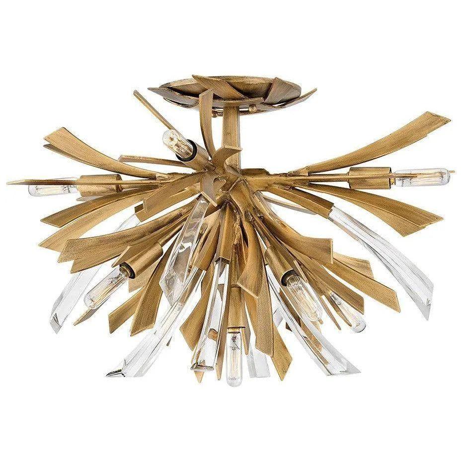 Fredrick Ramond - Vida 21-Inch Nine Light Foyer Pendant - FR40903BNG - Canada Light Shop