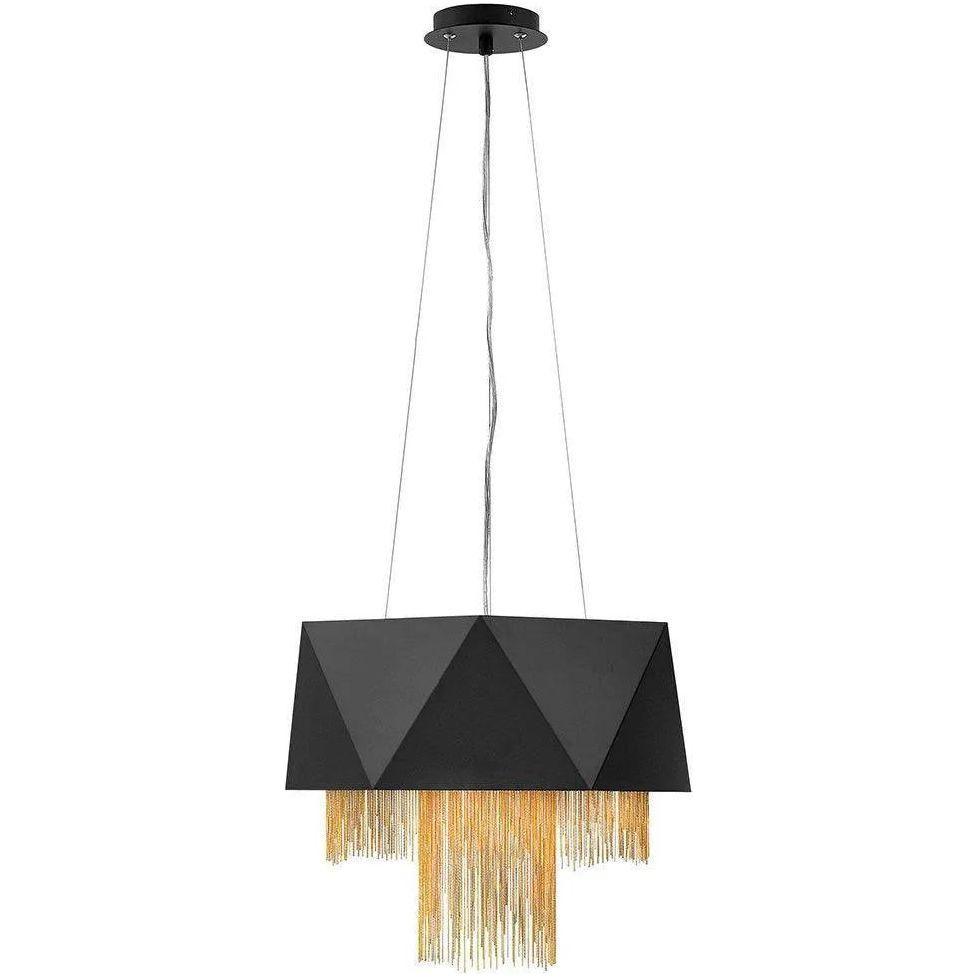Fredrick Ramond - Zuma 17-Inch Six Light Chandelier - FR32804SBK - Canada Light Shop