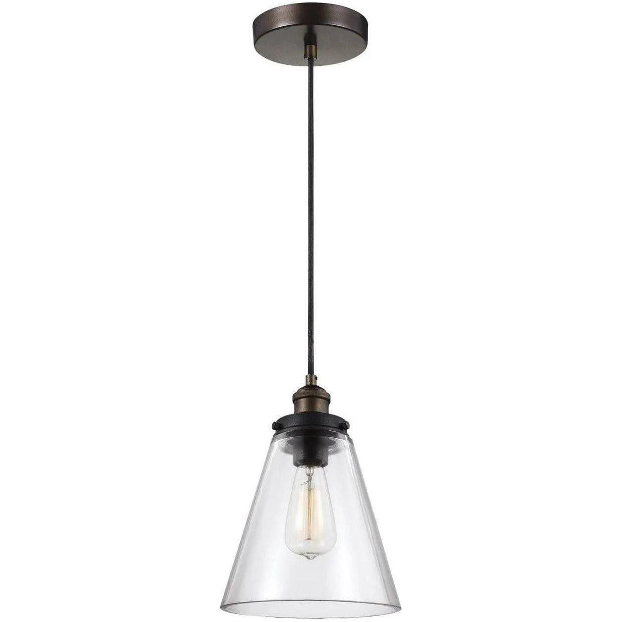 Generation Lighting - Baskin Cone Pendant - P1347PAGB/DWZ - Canada Light Shop