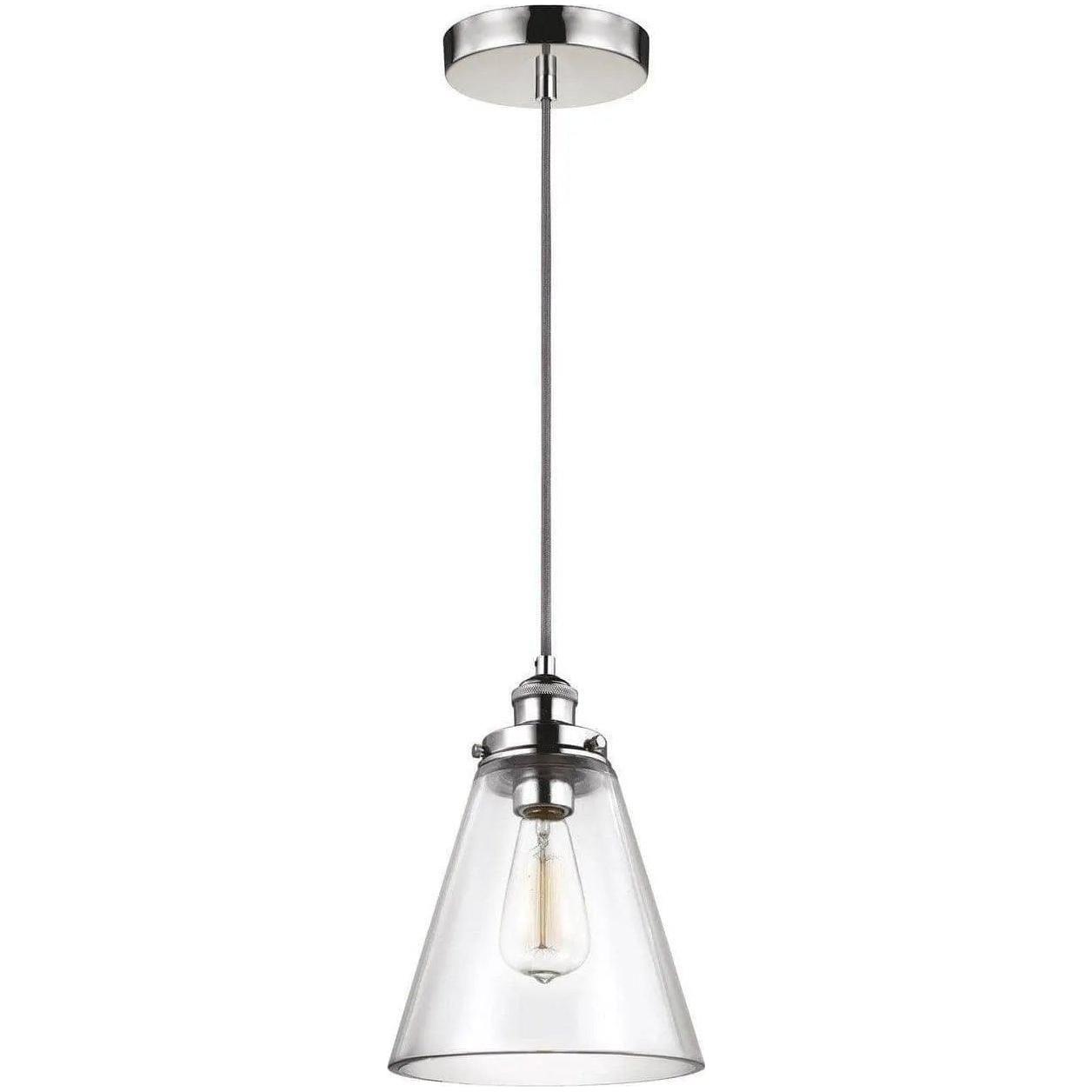 Generation Lighting - Baskin Cone Pendant - P1347PN - Canada Light Shop
