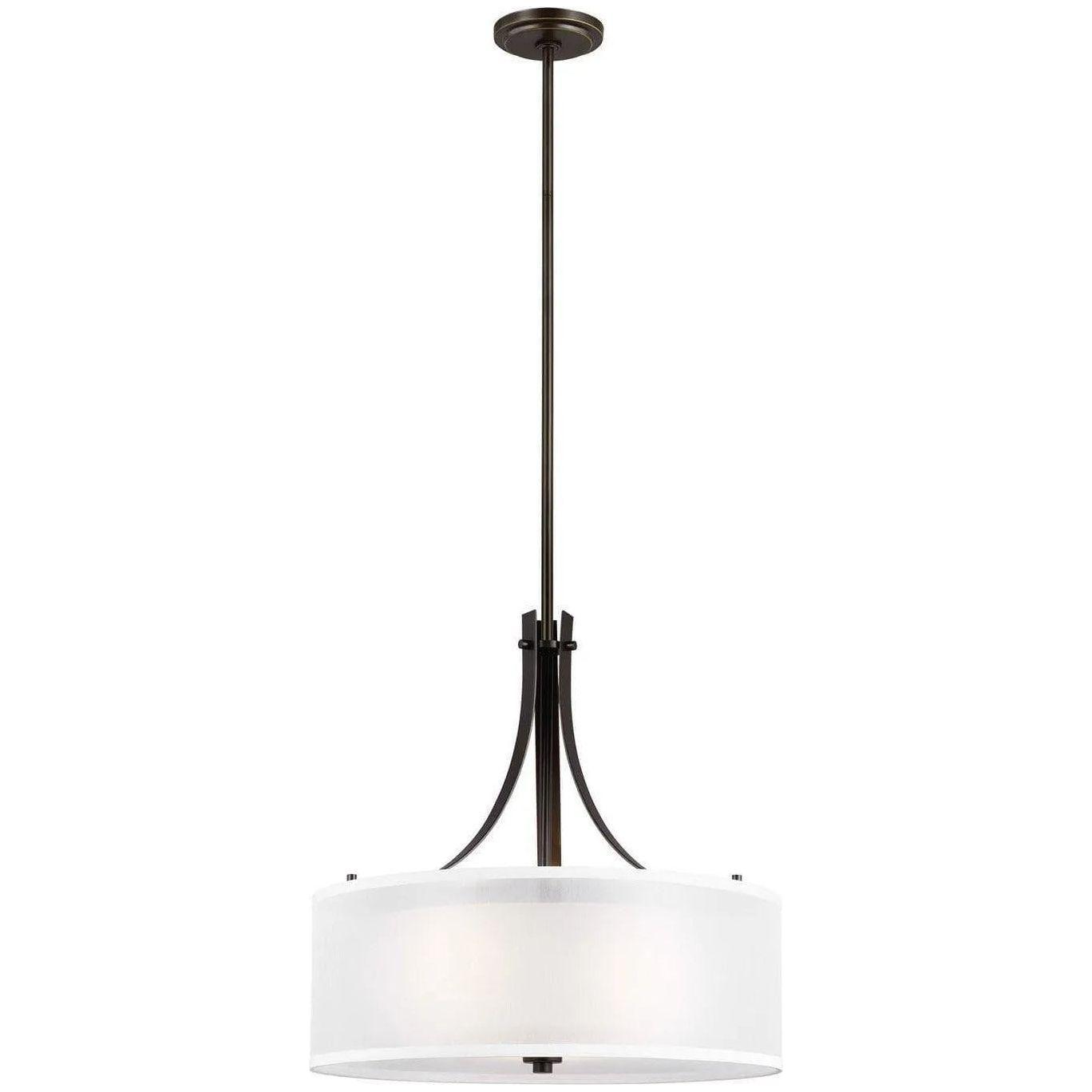 Generation Lighting - Elmwood Park Drum Shade Pendant - 6537303EN3-710 - Canada Light Shop