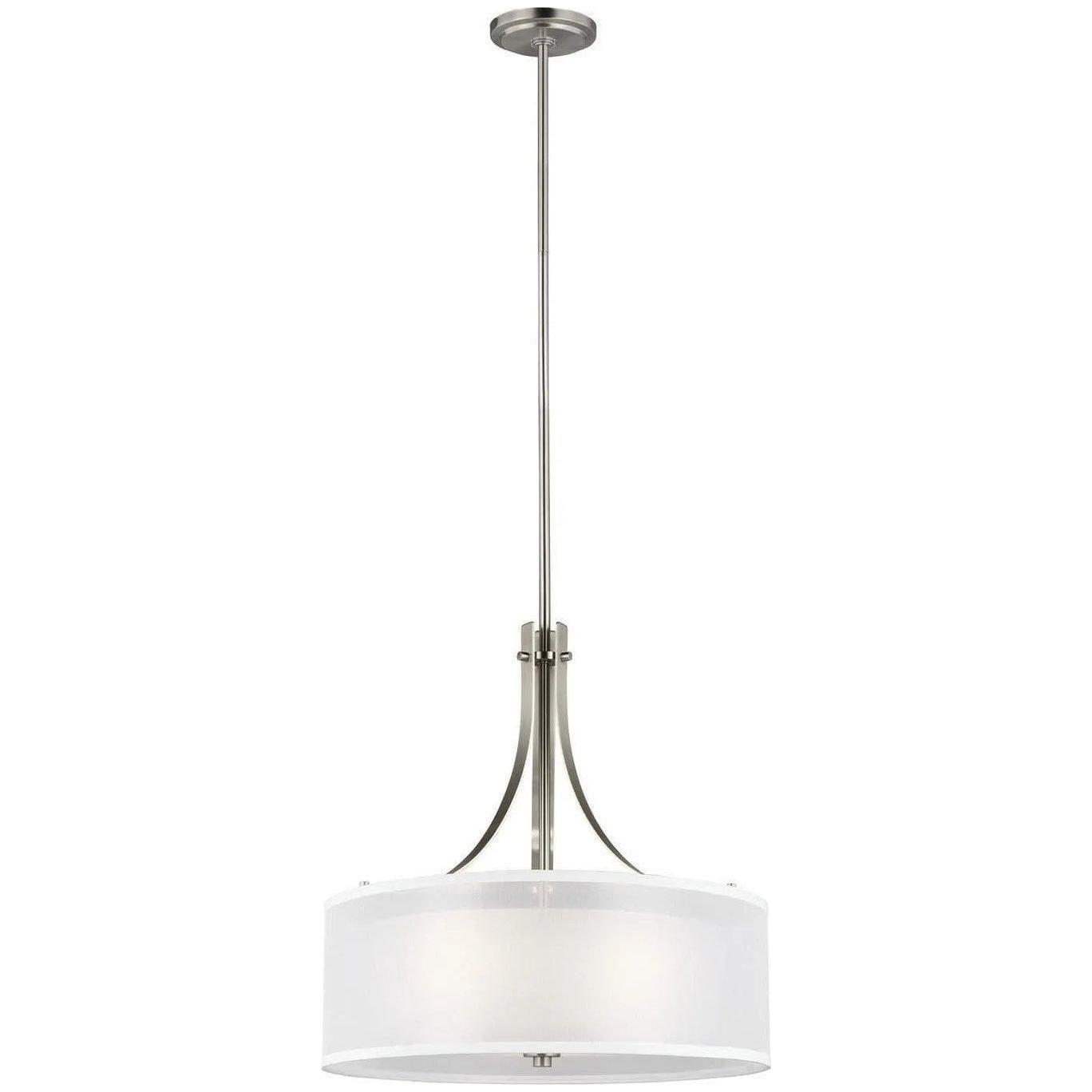 Generation Lighting - Elmwood Park Drum Shade Pendant - 6537303EN3-962 - Canada Light Shop