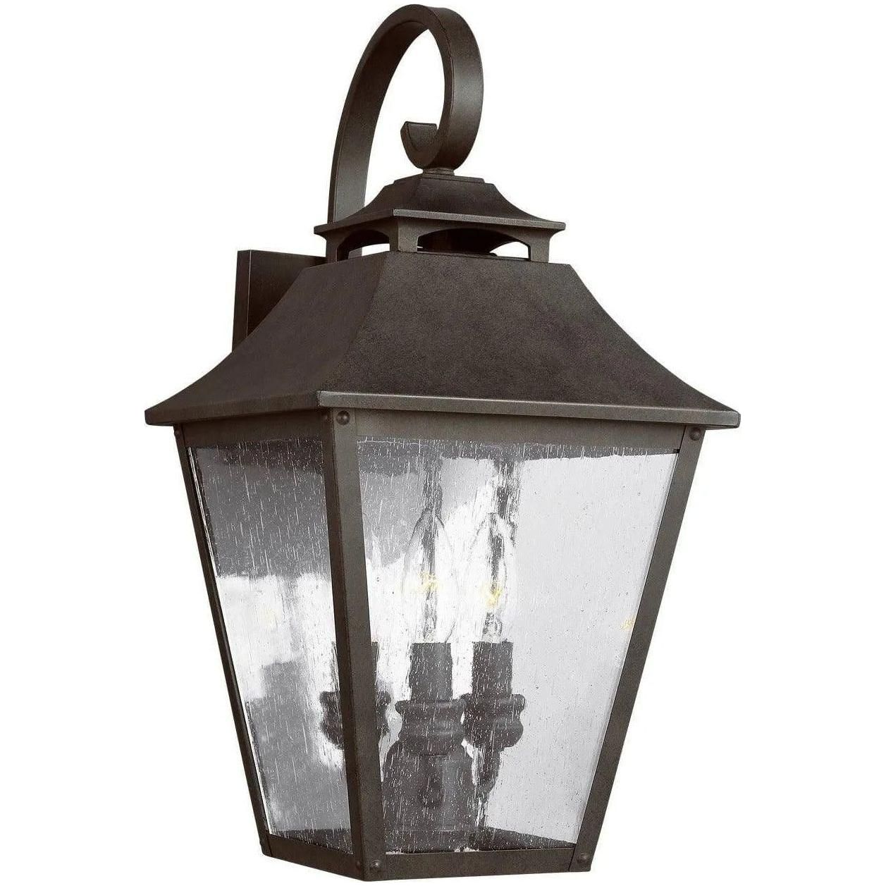 Generation Lighting - Galena Outdoor Wall Lantern - OL14403SBL - Canada Light Shop