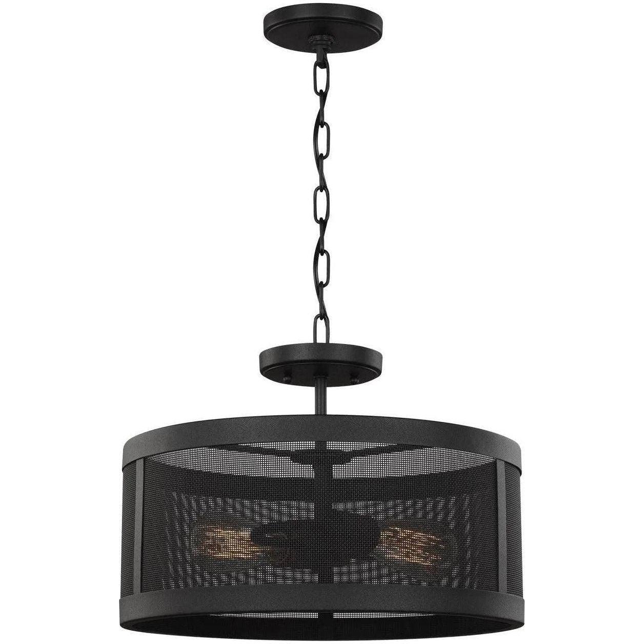 Visual Comfort Studio Collection - Gereon Semi-Flush Convertible Pendant - 7728502-12 - Canada Light Shop
