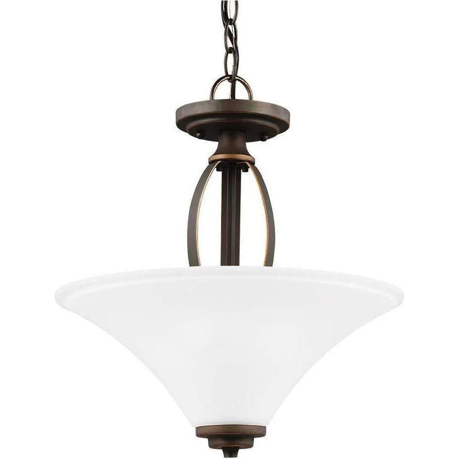 Generation Lighting - Metcalf Semi-Flush Convertible Pendant - 7713202-715 - Canada Light Shop