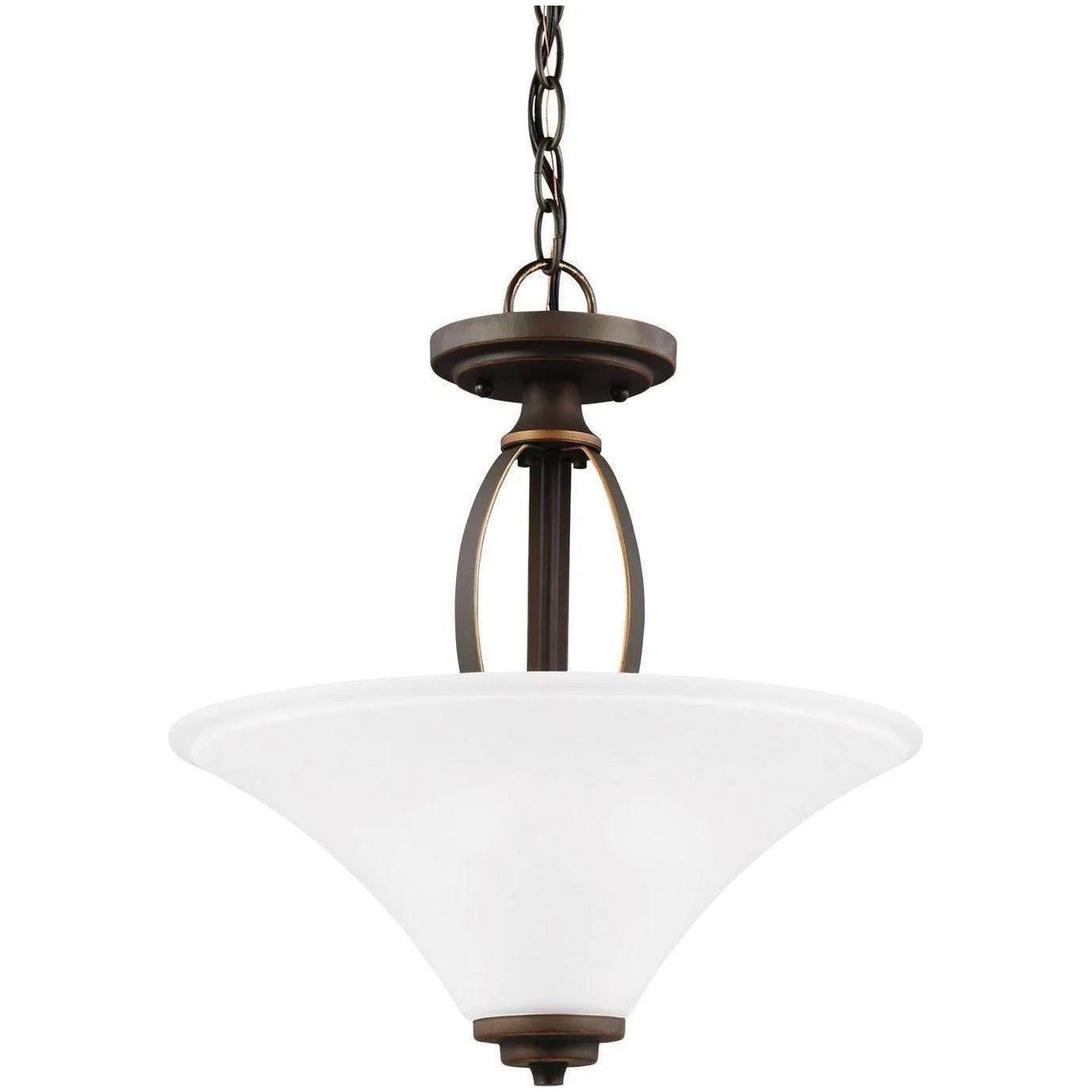 Generation Lighting - Metcalf Semi-Flush Convertible Pendant - 7713202-715 - Canada Light Shop