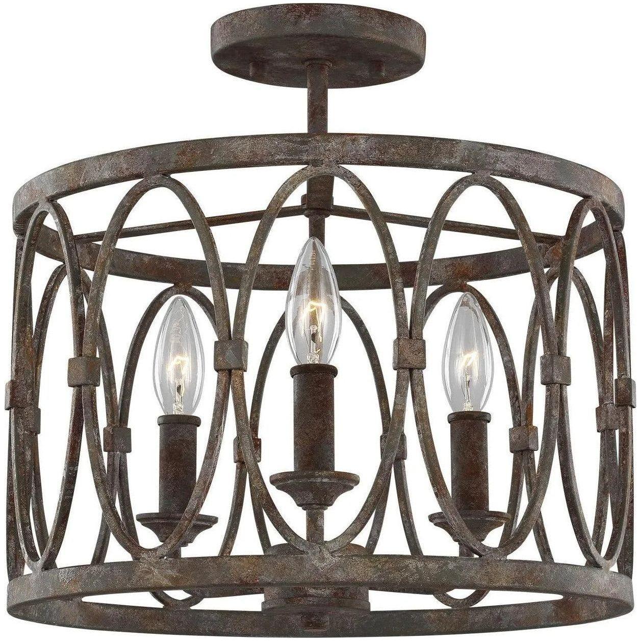 Generation Lighting - Patrice Semi-Flush Mount - SF346DA - Canada Light Shop