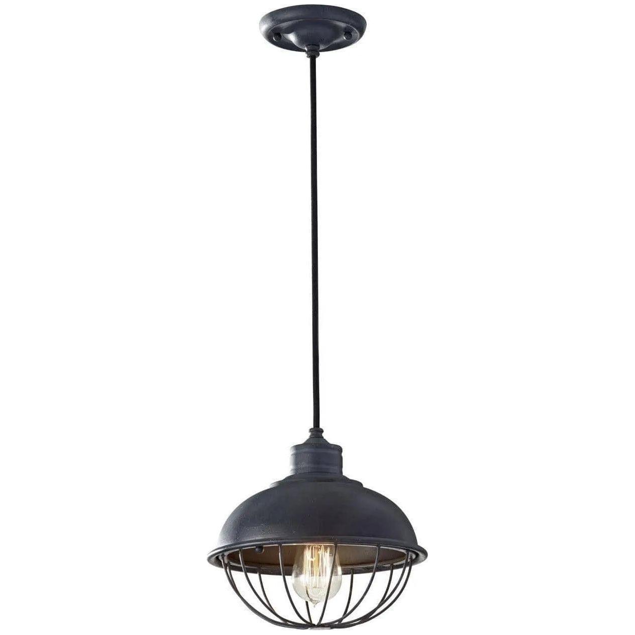 Generation Lighting - Urban Renewal Round Cage Pendant - P1242AF - Canada Light Shop