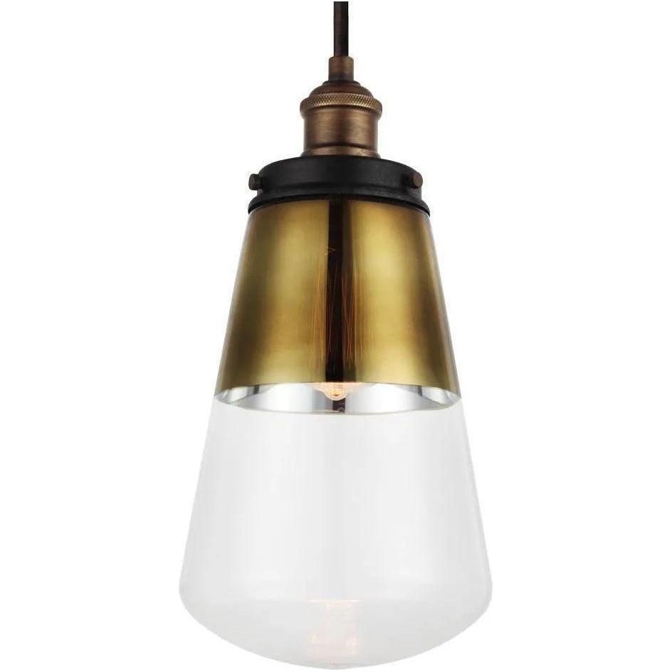 Generation Lighting - Waveform Pendant - P1372PAGB/DWZ - Canada Light Shop