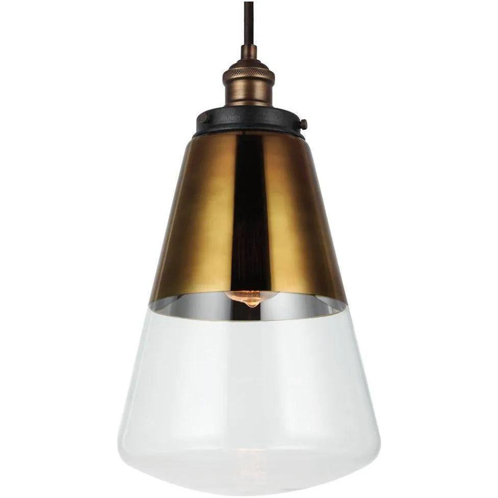 Generation Lighting - Waveform Pendant - P1372PAGB/DWZ - Canada Light Shop