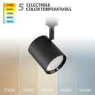 WAC Lighting - Charge LED Track Head - H-8010-CS-BK - Canada Light Shop