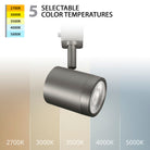 WAC Lighting - Charge LED Track Head - H-8010-CS-BN - Canada Light Shop