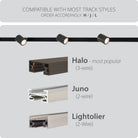WAC Lighting - Charge LED Track Head - 8010-CS Track Compatibility H J L - Canada Light Shop