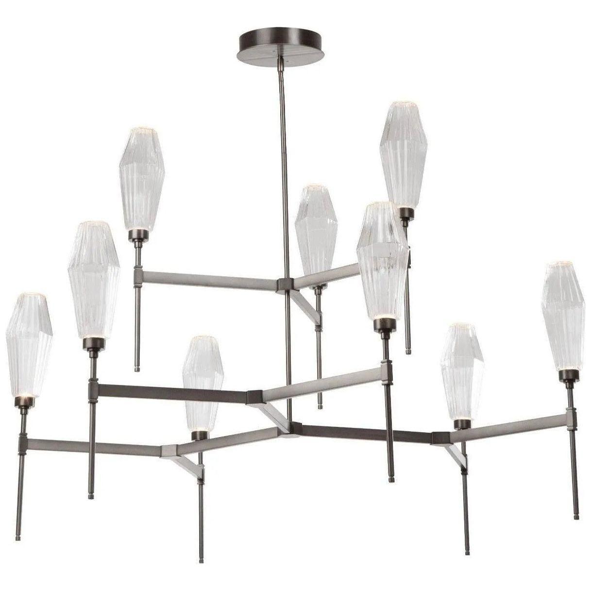 Hammerton Studio - Aalto Round Belvedere Chandelier, 53-Inch - CHB0049-54-BS-RA-001-L1 - Canada Light Shop